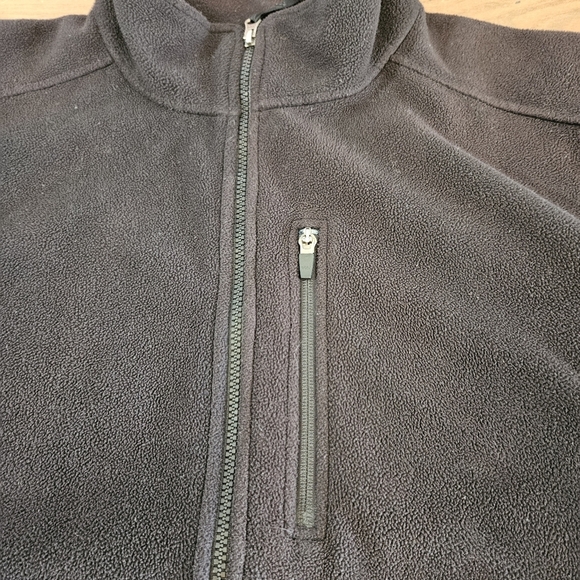 L.L. Bean Men's Zip Front Fleece Jacket Black Size XL - Picture 7 of 8